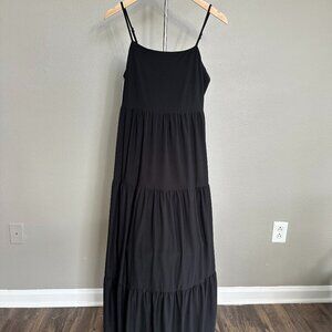 SO Black Tiered Maxi Dress Size L